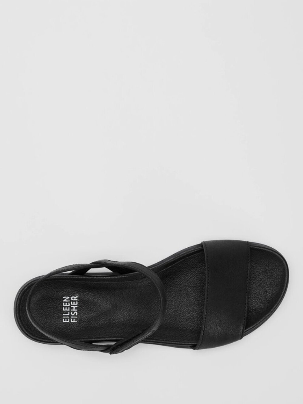 EILEEN FISHER Demo Leather Ankle-Strap Sandals